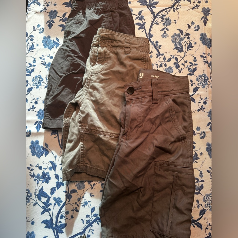 Lot of Boys Cargo Shorts in Shades of Gray
